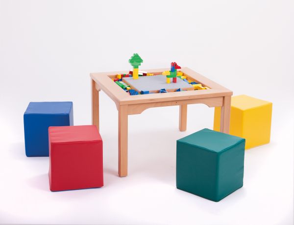 Spieltisch für LEGO und DUPLO, inkl. Steine