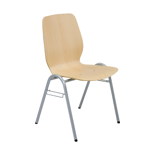 Vierbeinstuhl mit Sperrholz- Sitzschale B